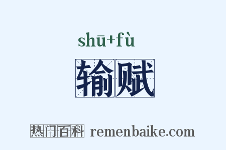 输赋是什么意思的图片